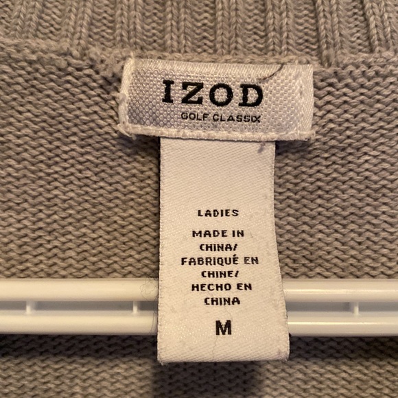 Izod V-neck cable sweater - Picture 4 of 9